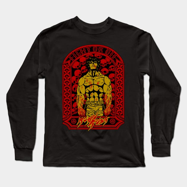 kengan Long Sleeve T-Shirt by bayooart